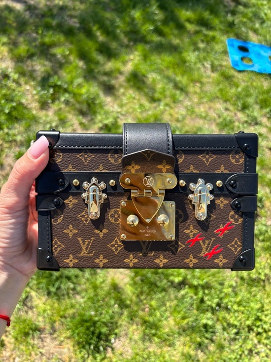 Louis Vuitton Handbags - Louis Vuitton Men’s Brown Monogram Trunk Bag with Gold Hardware